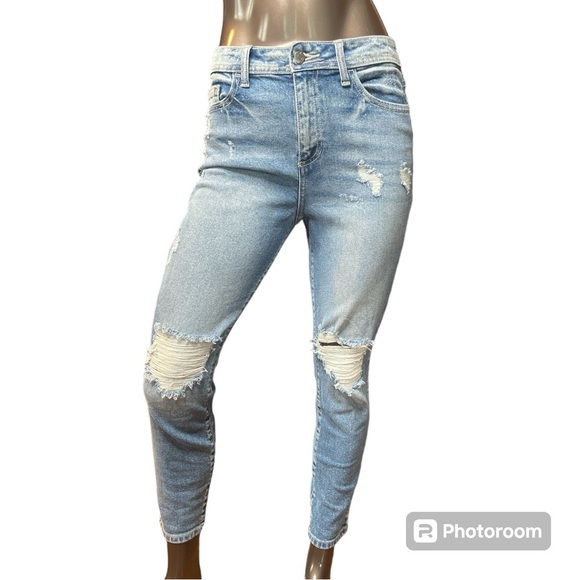 Cello Juniors Hi-Rise Distressed Skinny Jeans (5/27) - Picture 1 of 11